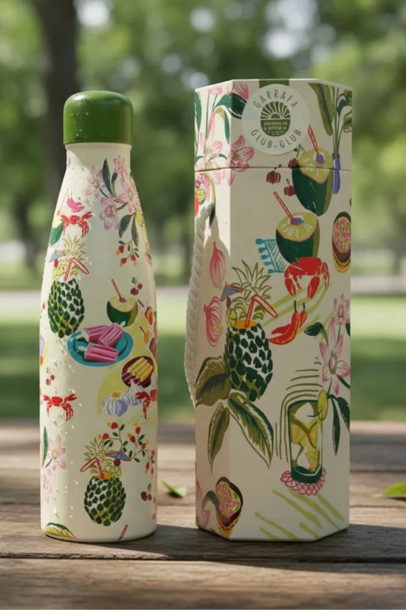 FARM - GARRAFA TERMICA FARM GLUB 500ML COMIDA DE PRAIA - 78330845