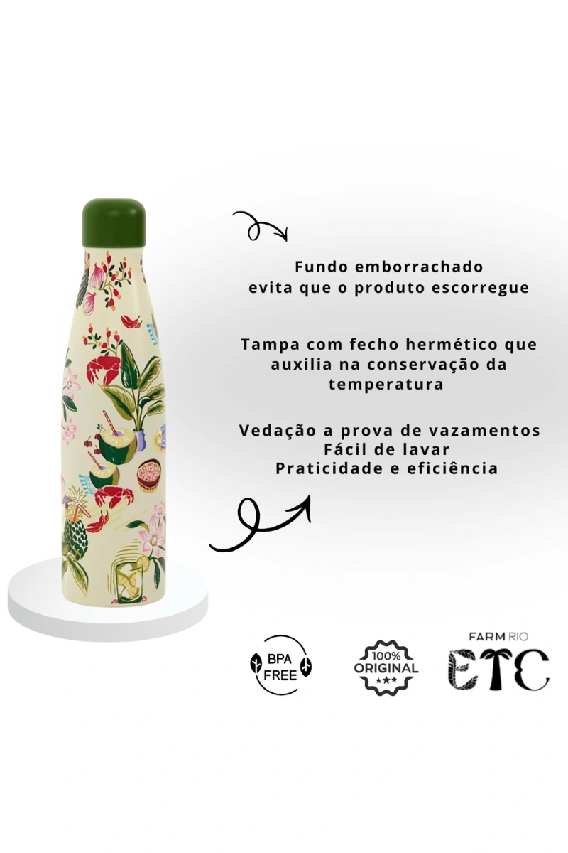 FARM - FARM GLUB 500ML THERMAL BOTTLE BEACH FOOD - 78330845