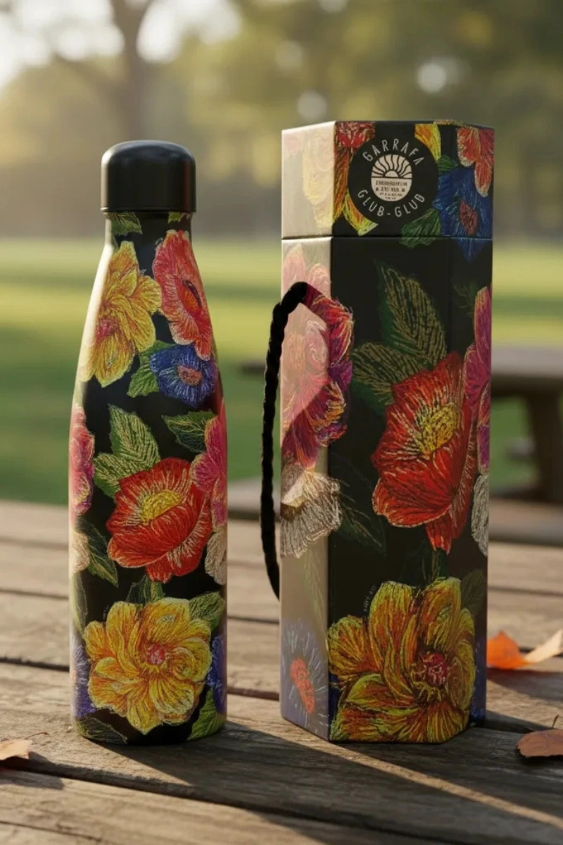 FARM - GARRAFA TERMICA FARM GLUB 500ML FLORAL PARAISO - 78331445