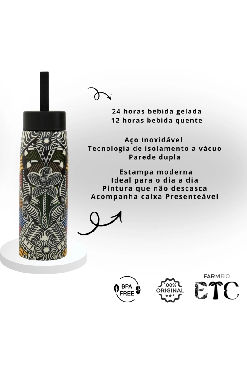 FARM - FARM THERMAL BOTTLE THAT THIRST 750ML COCONUT TREE - 78331074