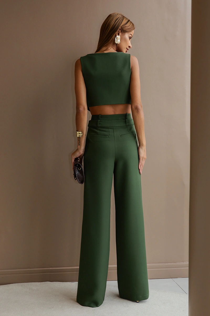 Dot Clothing - Conjunto Dot Clothing Emily Alfaiataria Verde - 2825VERDE