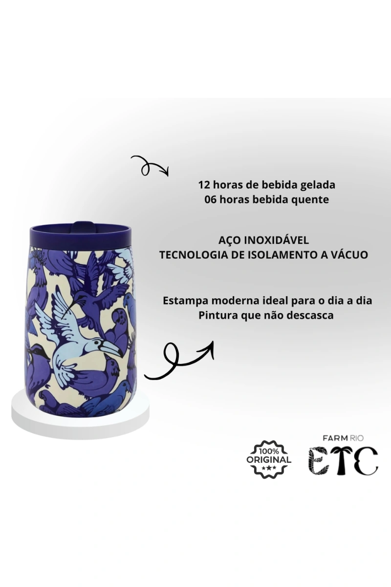 FARM - FARM TRAVELER THERMAL CUP BLUE 450ML - 78331353