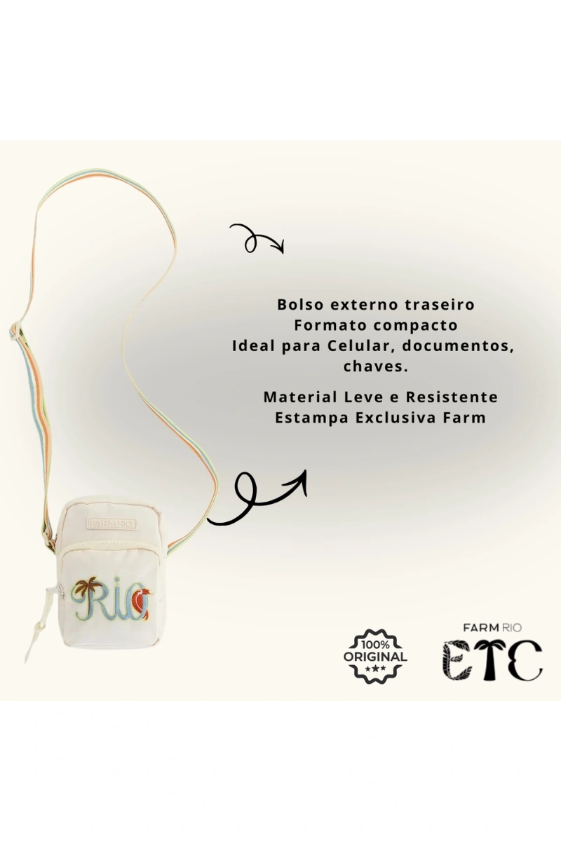 FARM - FARM GEMA RIO TIPOGRAFIC BAG - 78330955