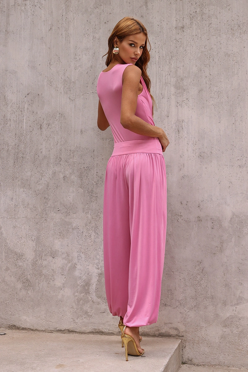 Dot Clothing - Conjunto Dot Clothing Jane Body e Calça Aladin Rosa - 2963ROSA