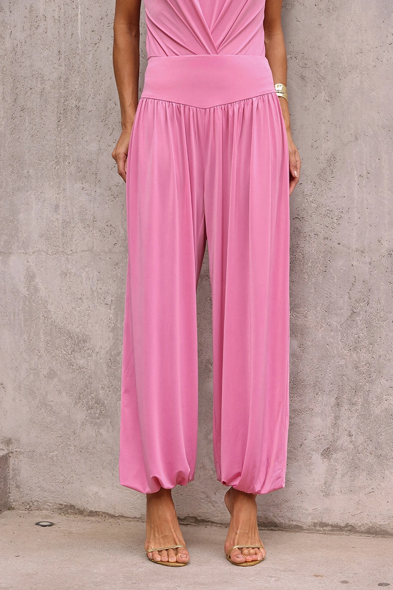 Dot Clothing - Conjunto Dot Clothing Jane Body e Calça Aladin Rosa - 2963ROSA