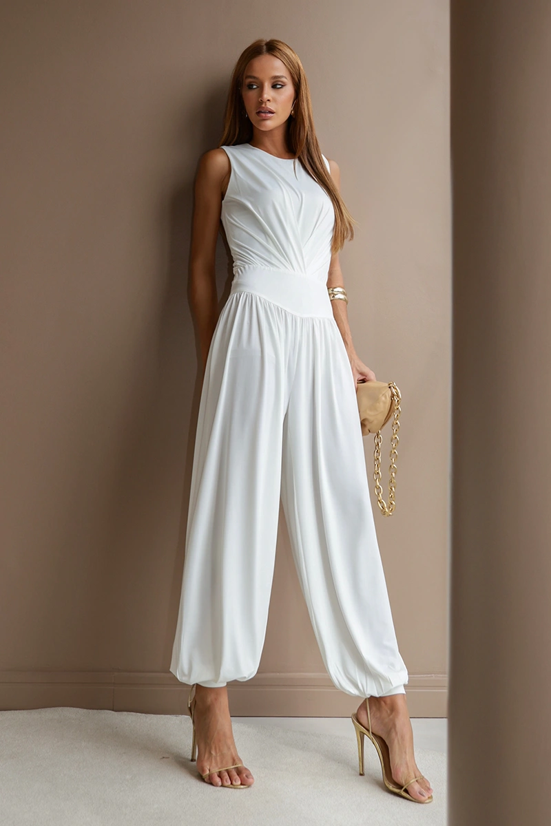 Dot Clothing - Conjunto Dot Clothing Jane Body e Calça Aladin Branco - 2963BRANCO