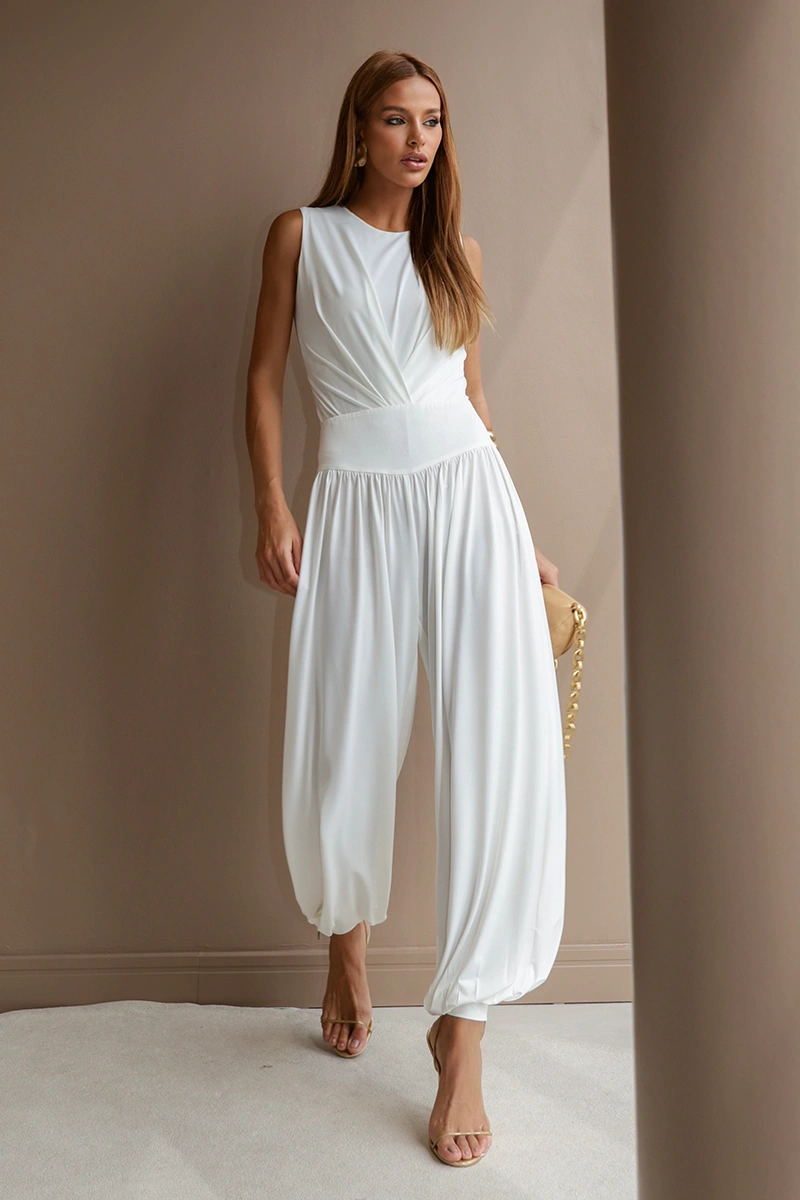 Dot Clothing - Conjunto Dot Clothing Jane Body e Calça Aladin Branco - 2963BRANCO