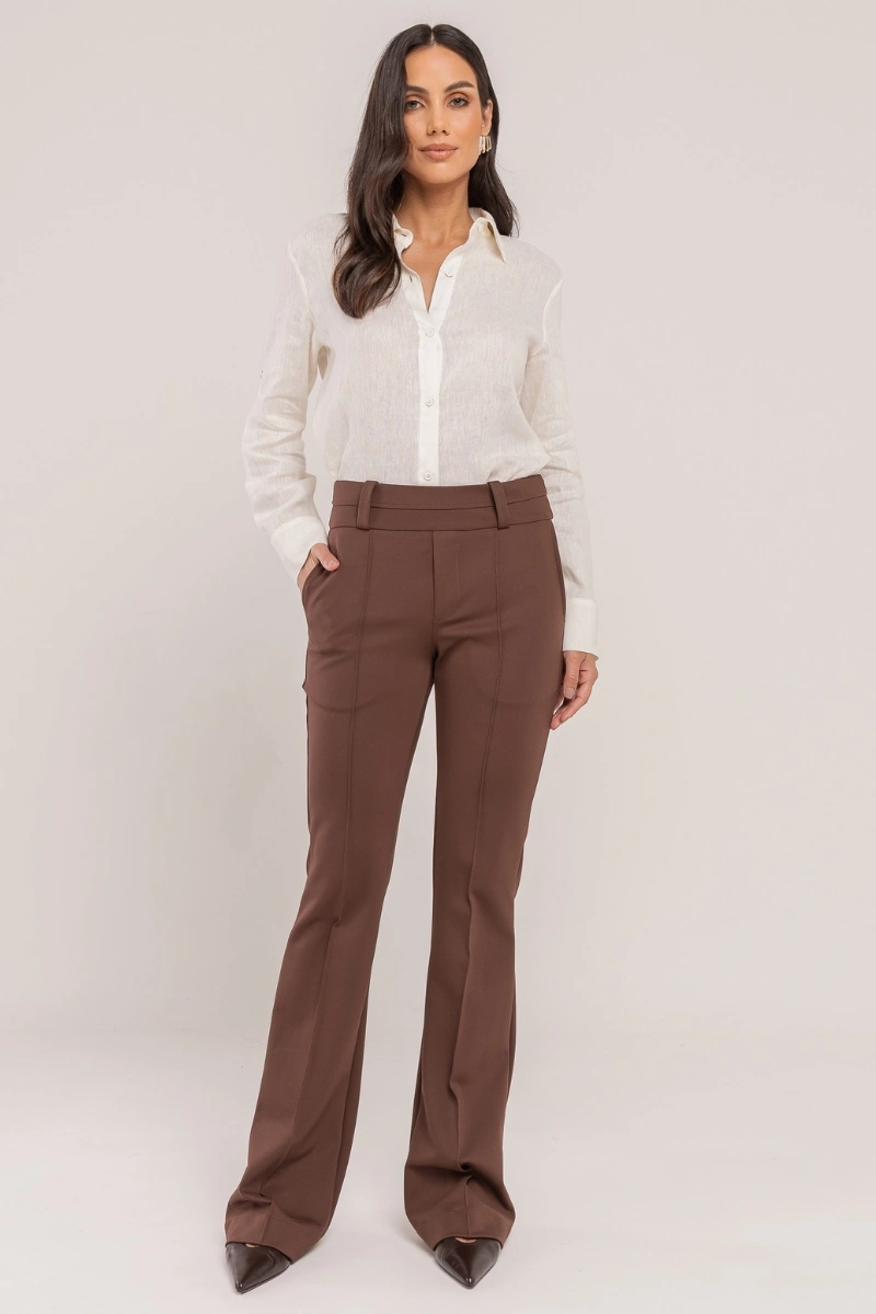 Hidrogênio - STRAIGHT LEG PINK BROWN PANTS - 20283031