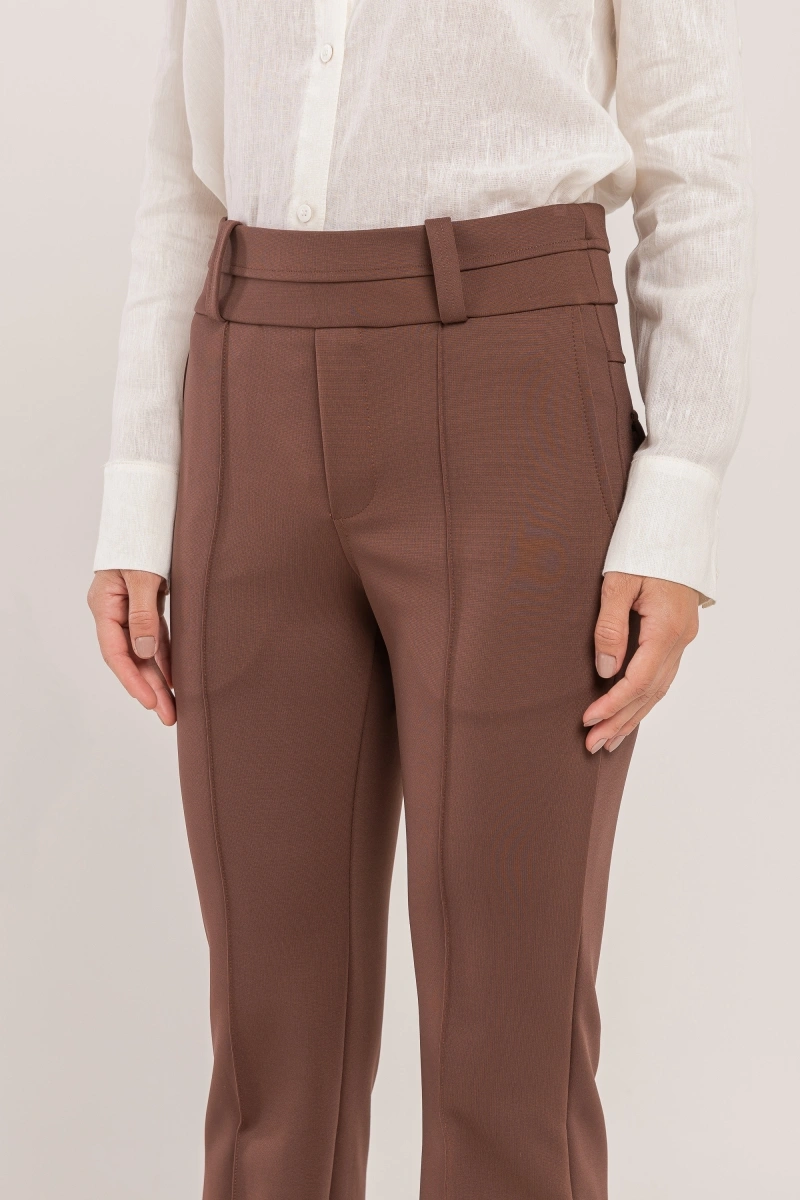 Hidrogênio - STRAIGHT LEG PINK BROWN PANTS - 20283031