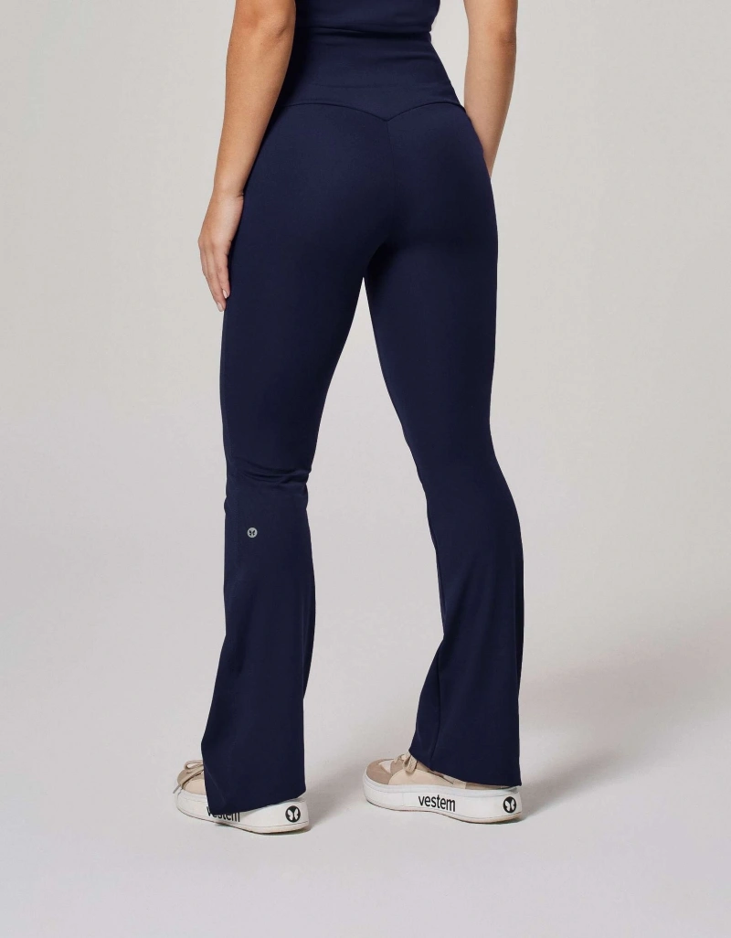 Vestem - Flare Pants, Ballerina Shape Up, Ju, Navy, Darkness - BAI112.ESS.C0173