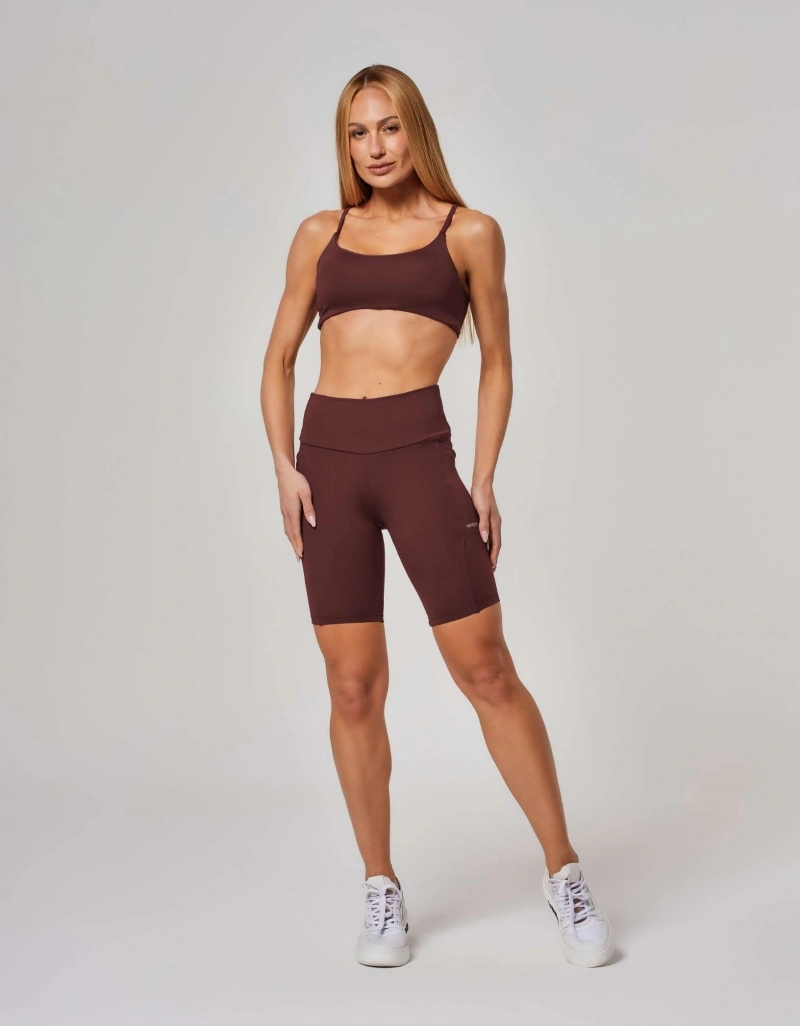 Vestem - Bella Brown Leather Shorts - BER166.ESS.C0711