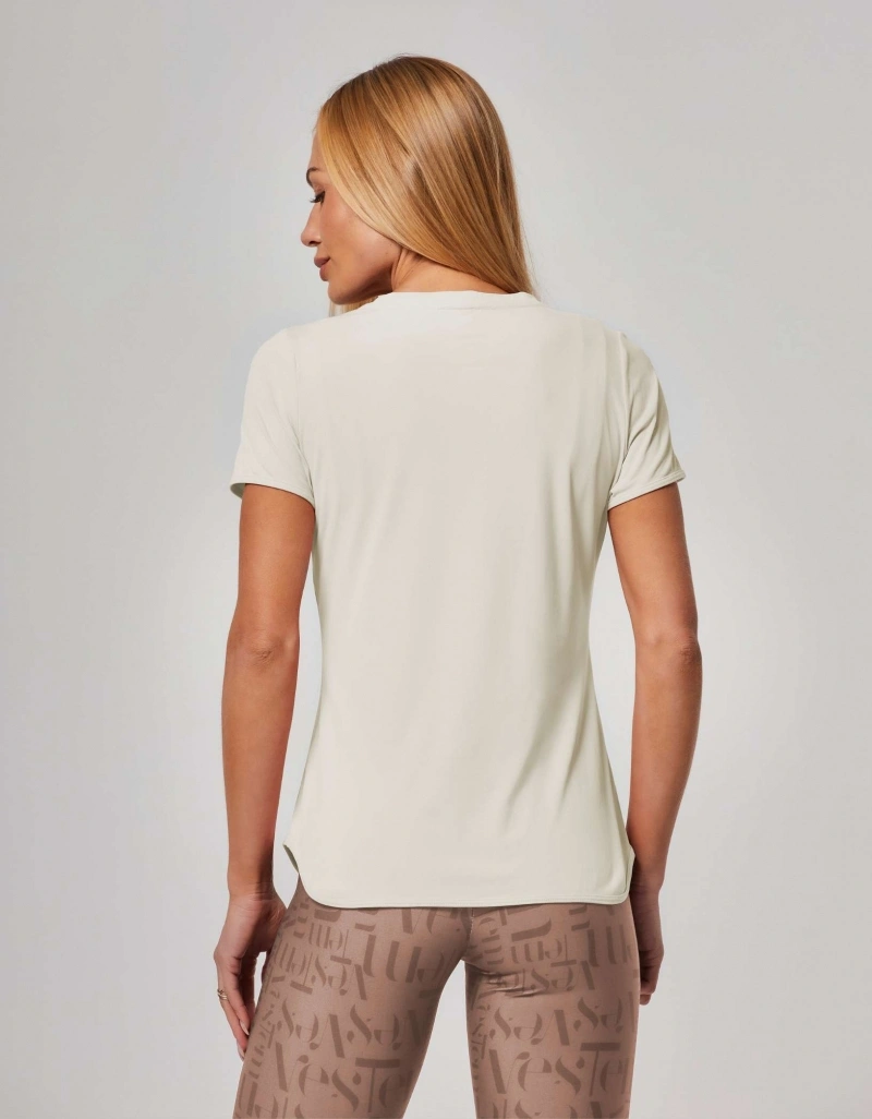 Vestem - Short-sleeved Dry Fit Zadar Off-White Shirt - BMC654.ESS.C0294