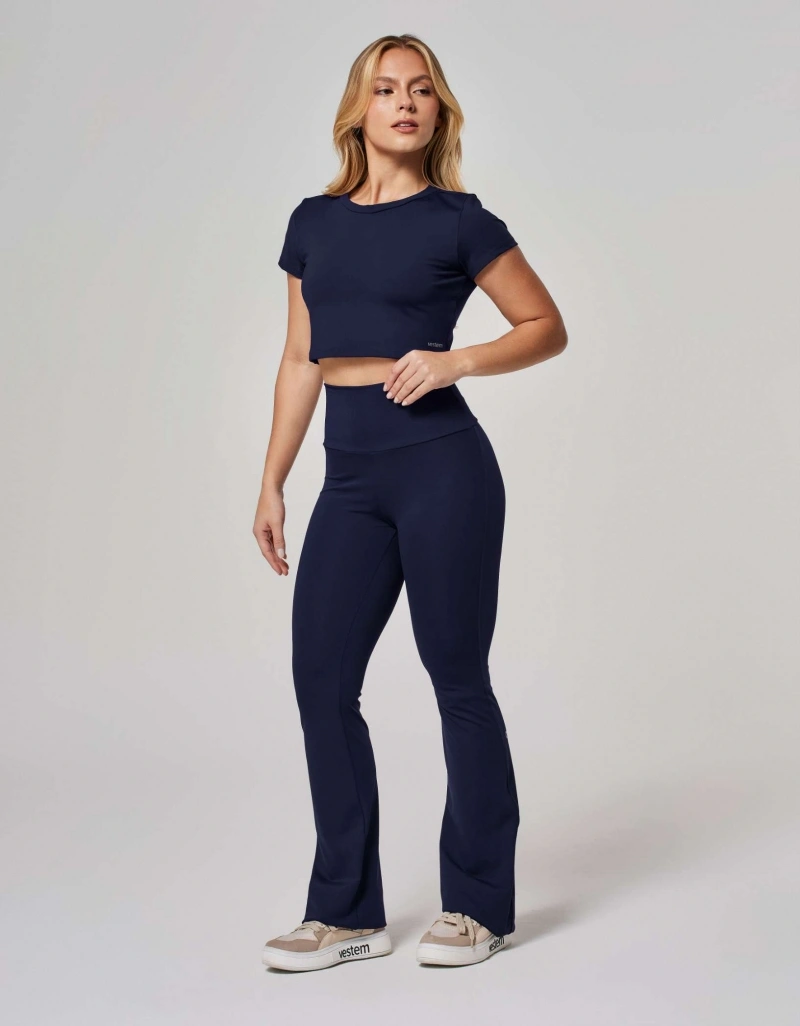 Vestem - Blusa Manga Curta Cropped Ju Marinho Escuridão - BMC824.ESS.C0173