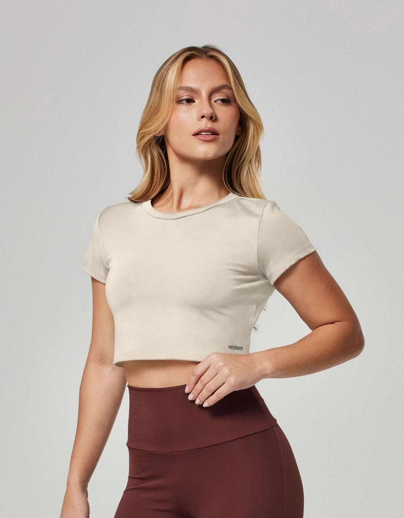 Vestem - Short Sleeve Shirt Cropped Ju Off White - BMC824.ESS.C0294