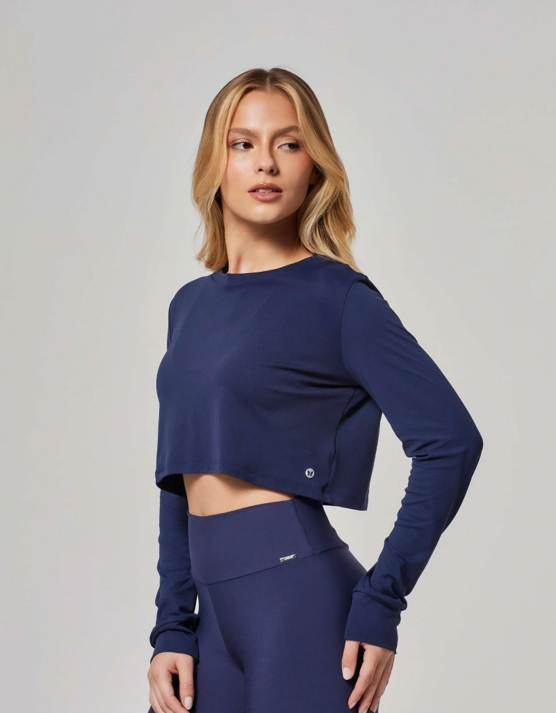 Vestem - Blusa Manga Longa Dry Fit Set Marinho Escuridão - BML494.ESS.C0173