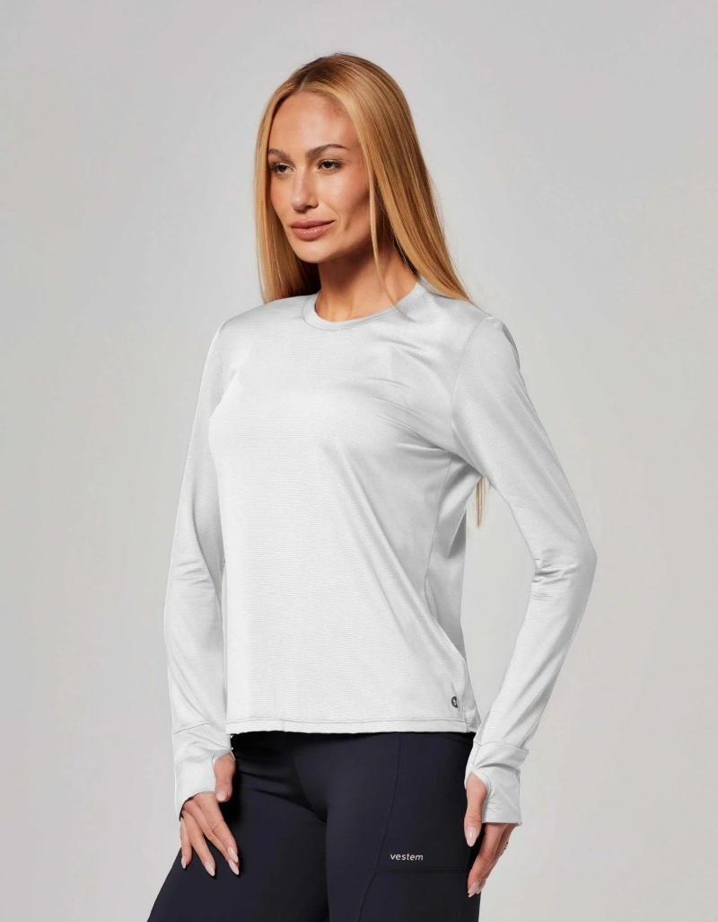 Vestem - White Sense Long Sleeve Shirt - BML504.ESS.C0001
