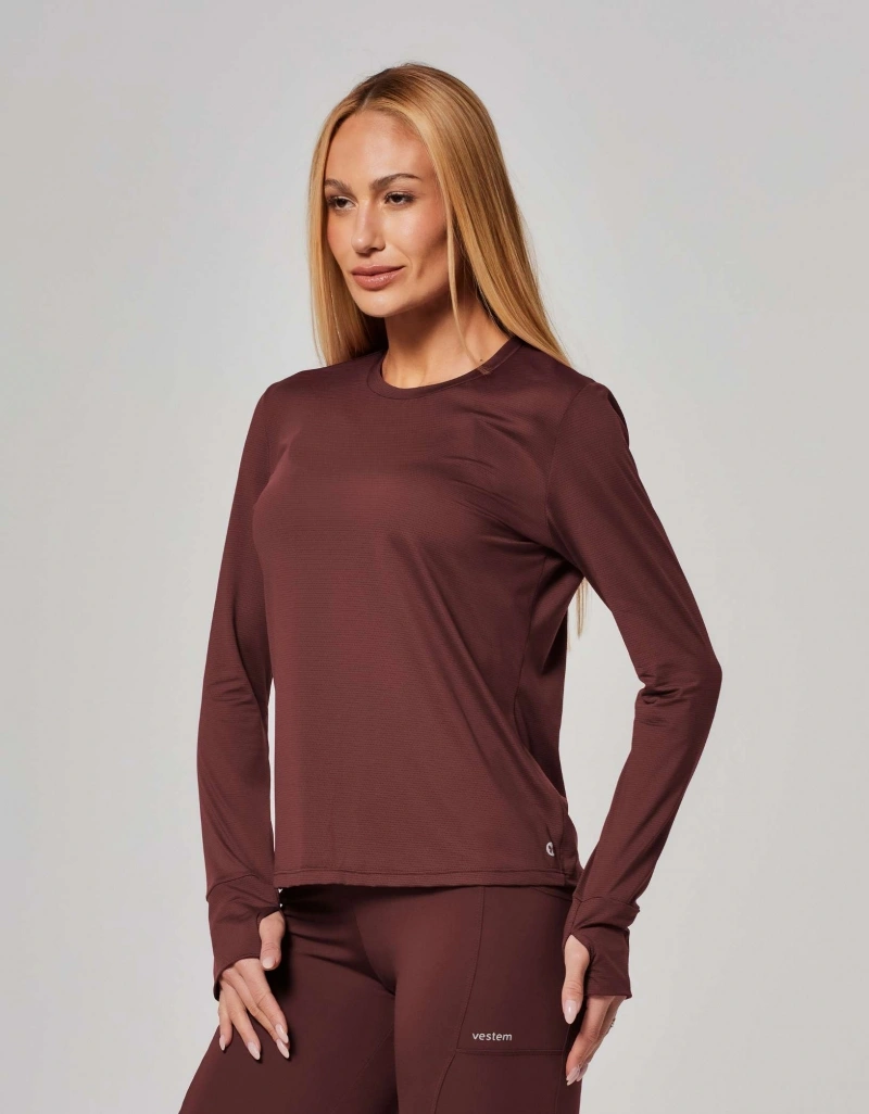 Vestem - Sense Long Sleeve Shirt, Brown Leather - BML504.ESS.C0711