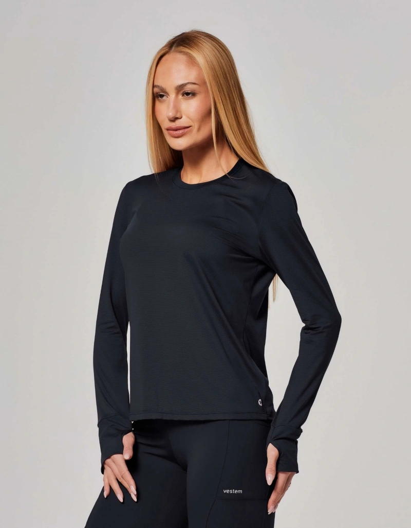 Vestem - Sense Black Long Sleeve Shirt - BML504.ESS.C0002