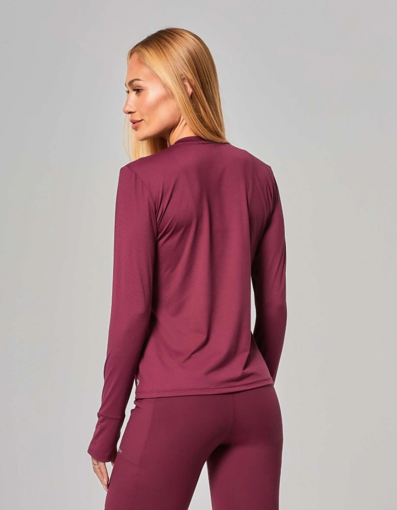 Vestem - Long Sleeve Shirt Sense Wine Red - BML504.ESS.C0667