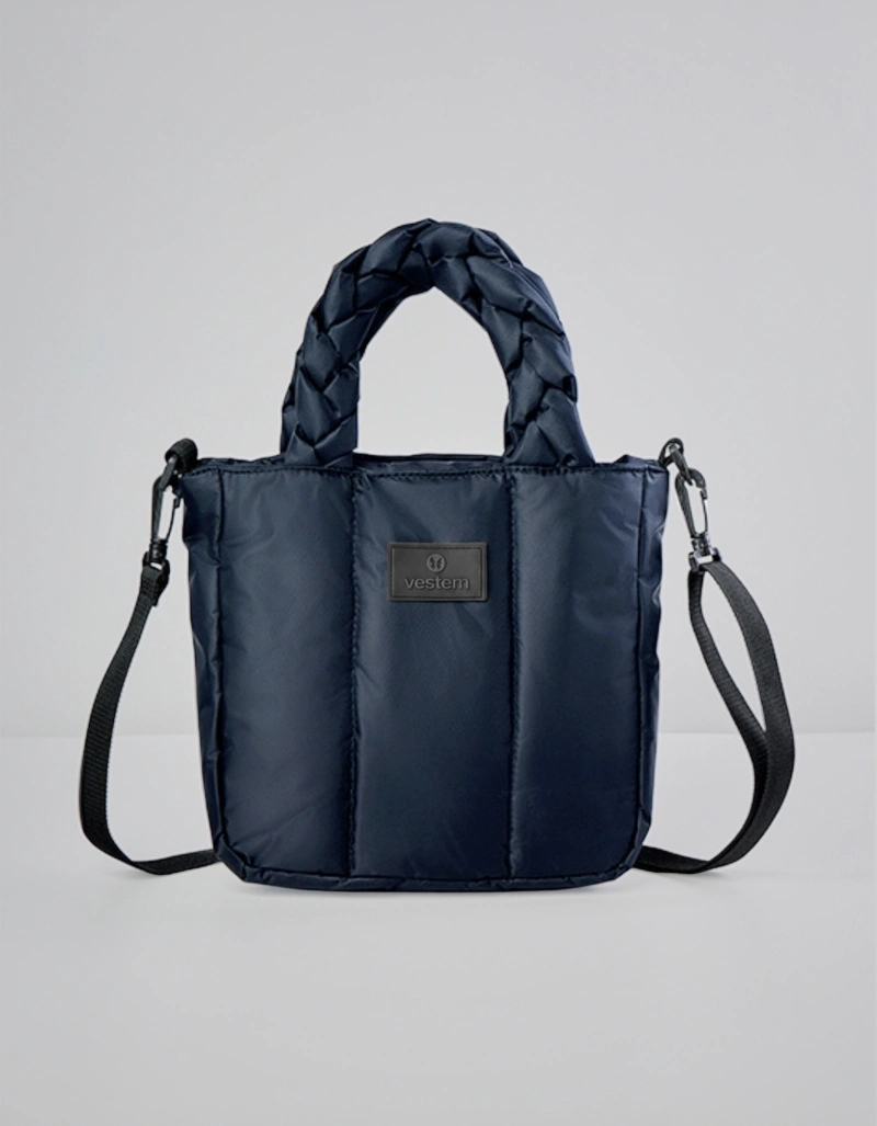 Vestem - Mini Bolsa Trança Matelassê Marinho Escuridão - BOL67.C0173