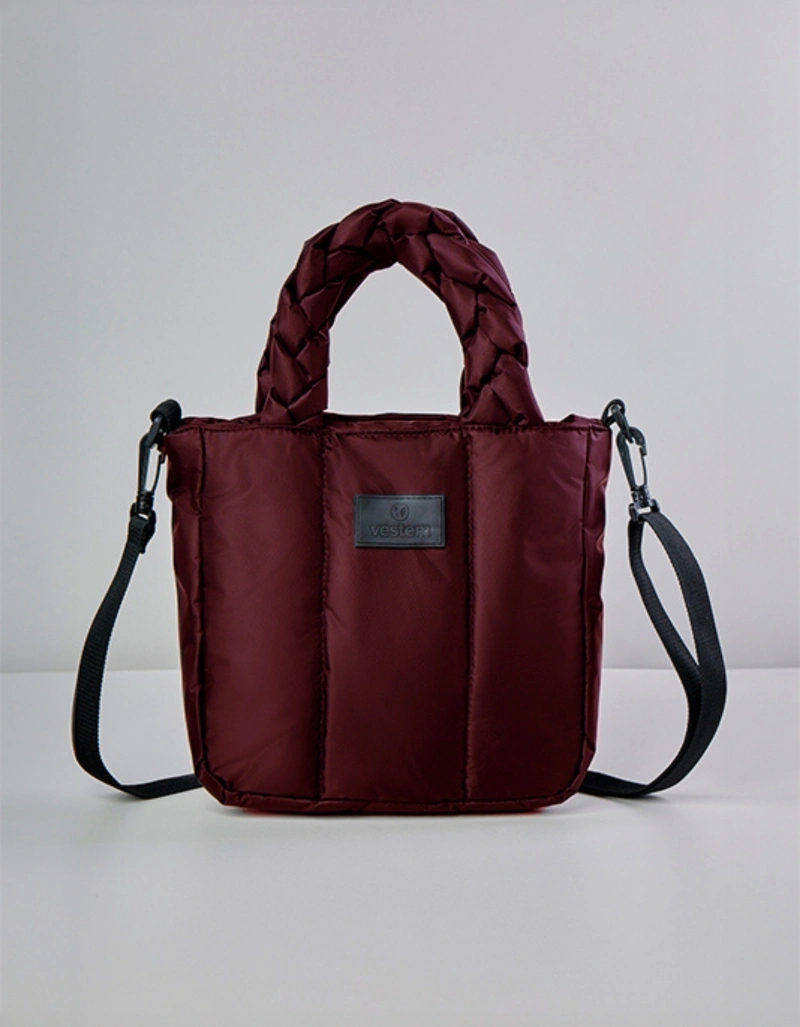 Vestem - Mini Bolsa Trança Matelassê Vermelho Barolo - BOL67.C0663