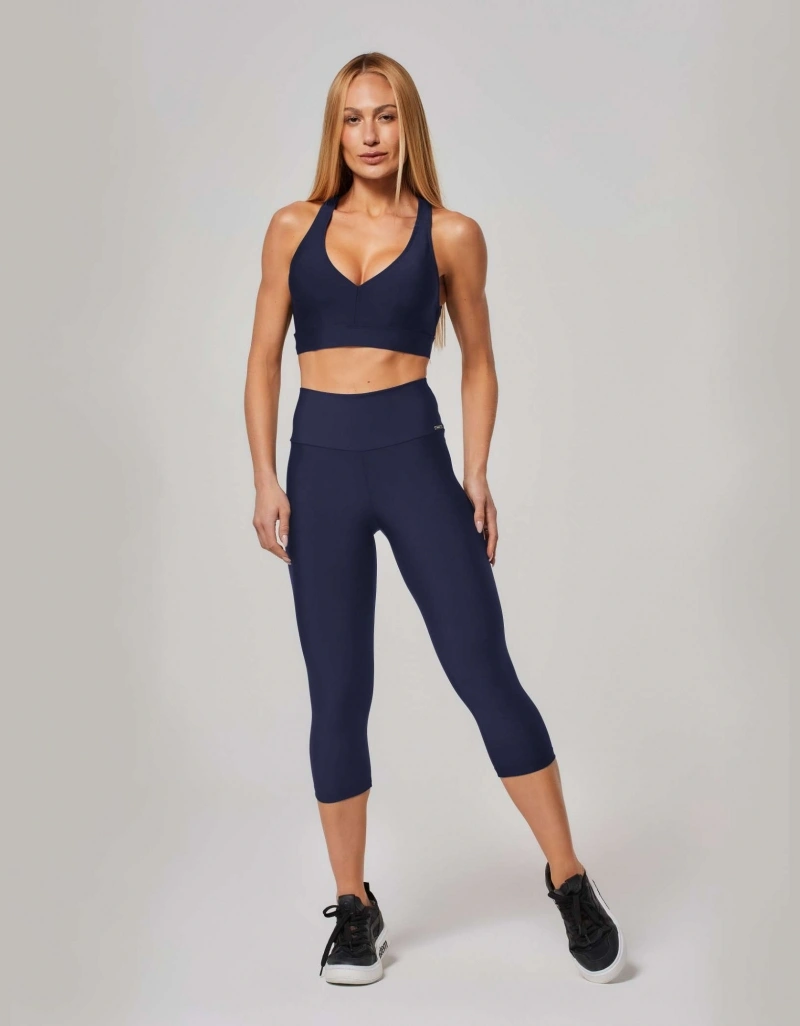 Vestem - Dark Navy Shape Up Sense Capri Leggings - COR18.ESS.C0173