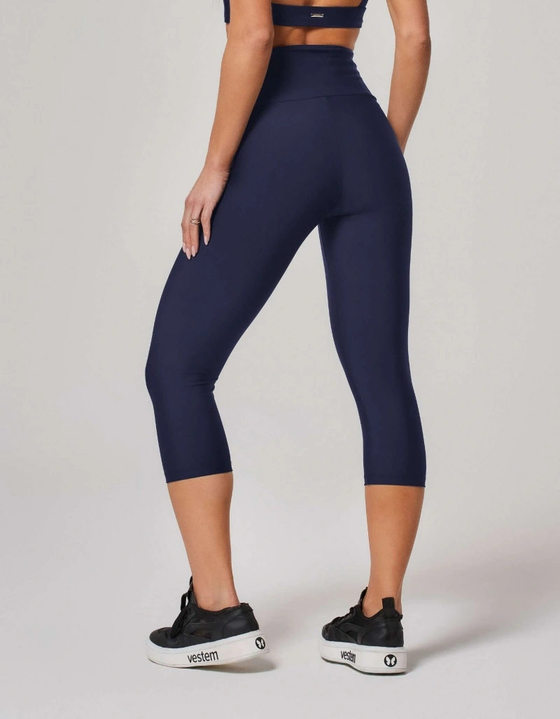 Vestem - Dark Navy Shape Up Sense Capri Leggings - COR18.ESS.C0173