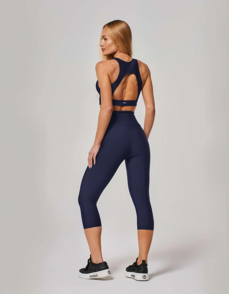 Vestem - Dark Navy Shape Up Sense Capri Leggings - COR18.ESS.C0173