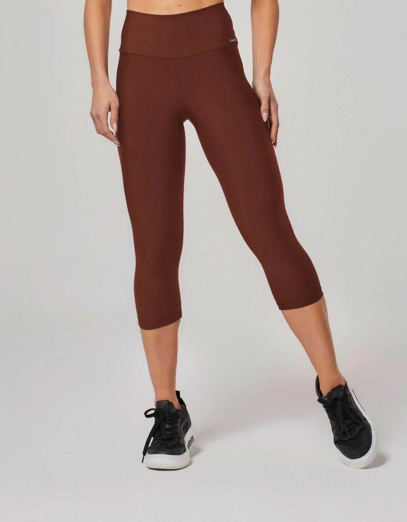 Vestem - Capri Leggings Shape Up Sense Espresso Brown - COR18.ESS.C0685