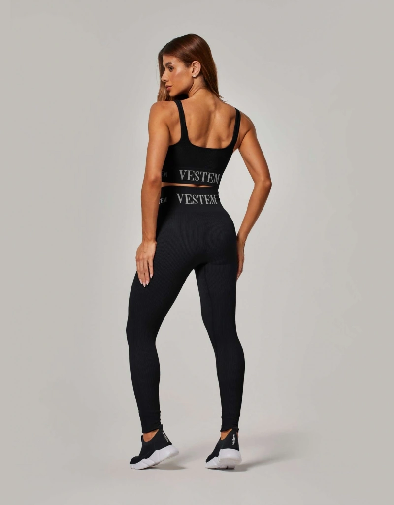 Vestem - Elis Seamless Leggings, Black - FS1357.ESS.C0002