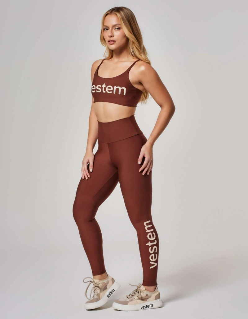 Vestem - Espresso Brown Ambassador Shape Up Leggings - FS1504.ESS.C0685