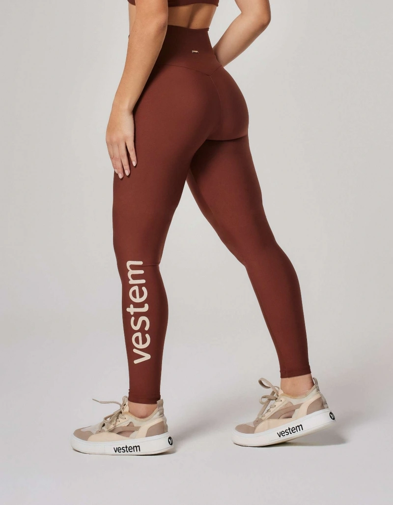 Vestem - Espresso Brown Ambassador Shape Up Leggings - FS1504.ESS.C0685