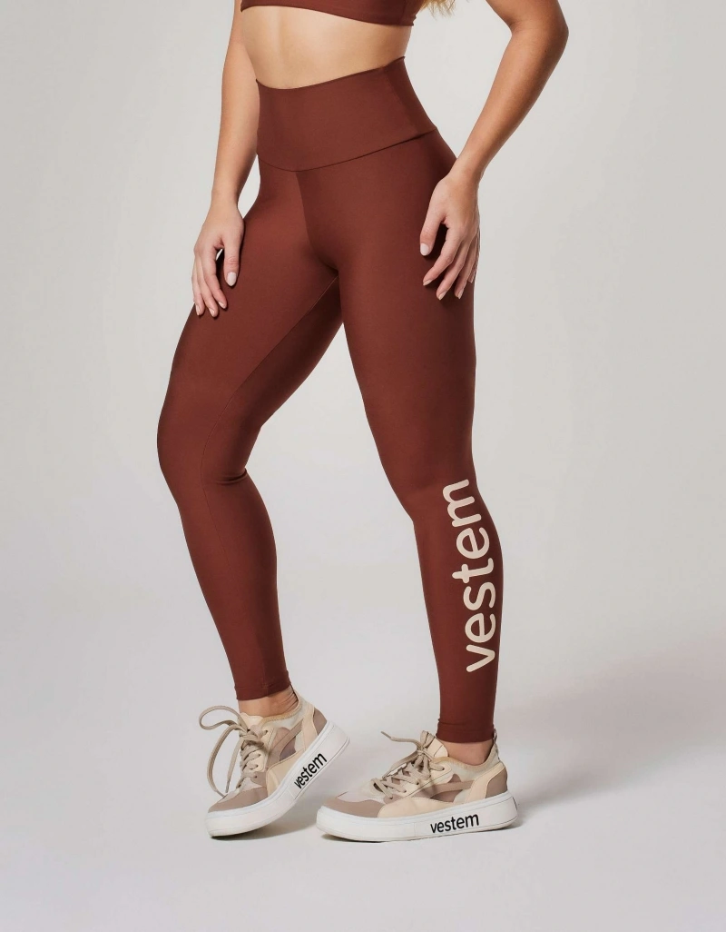 Vestem - Espresso Brown Ambassador Shape Up Leggings - FS1504.ESS.C0685