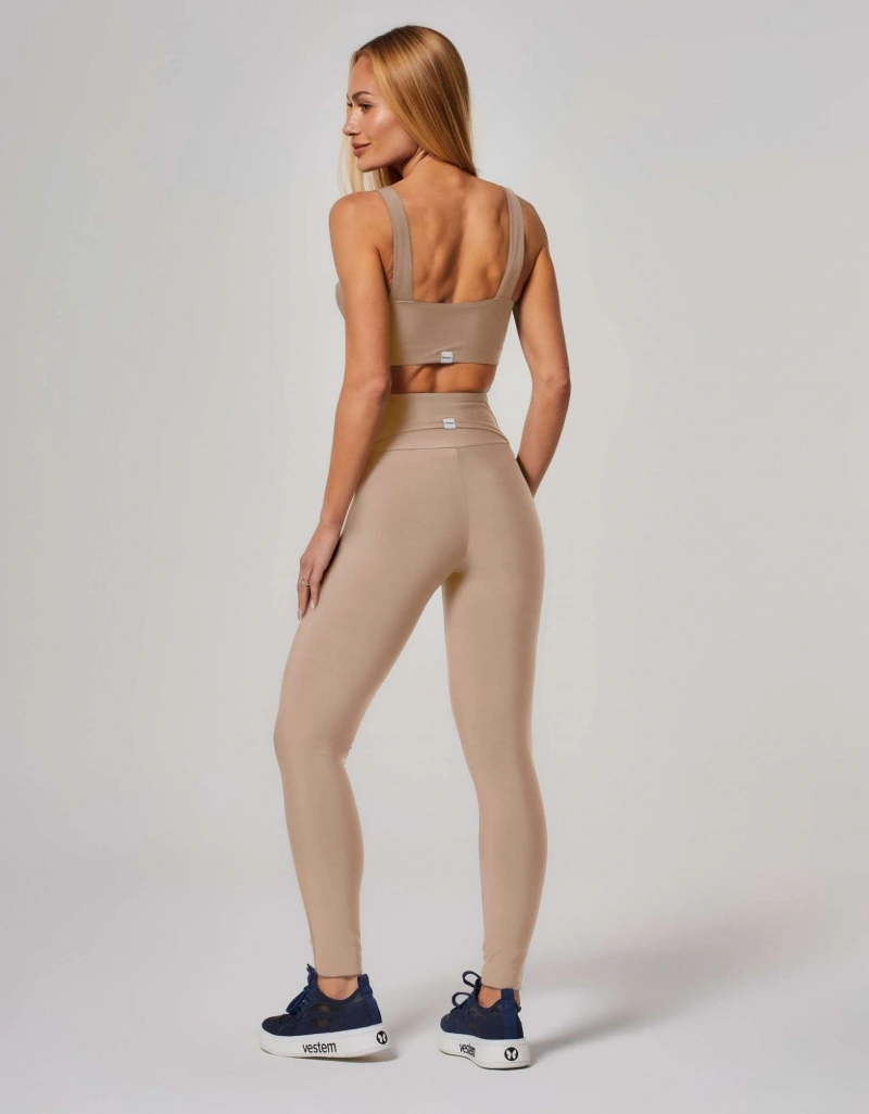 Vestem - Leggings with Pocket and Silk Calm Beige Almond - FS1559.ESS.C0707