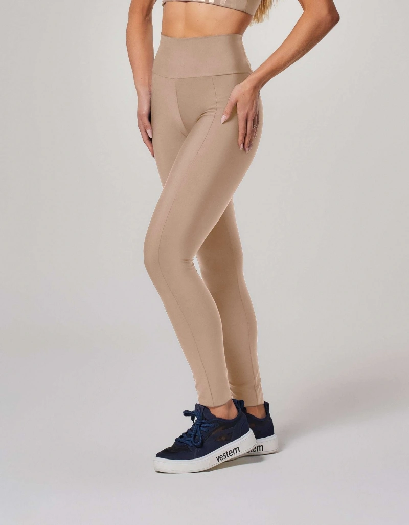 Vestem - Leggings with Pocket and Silk Calm Beige Almond - FS1559.ESS.C0707