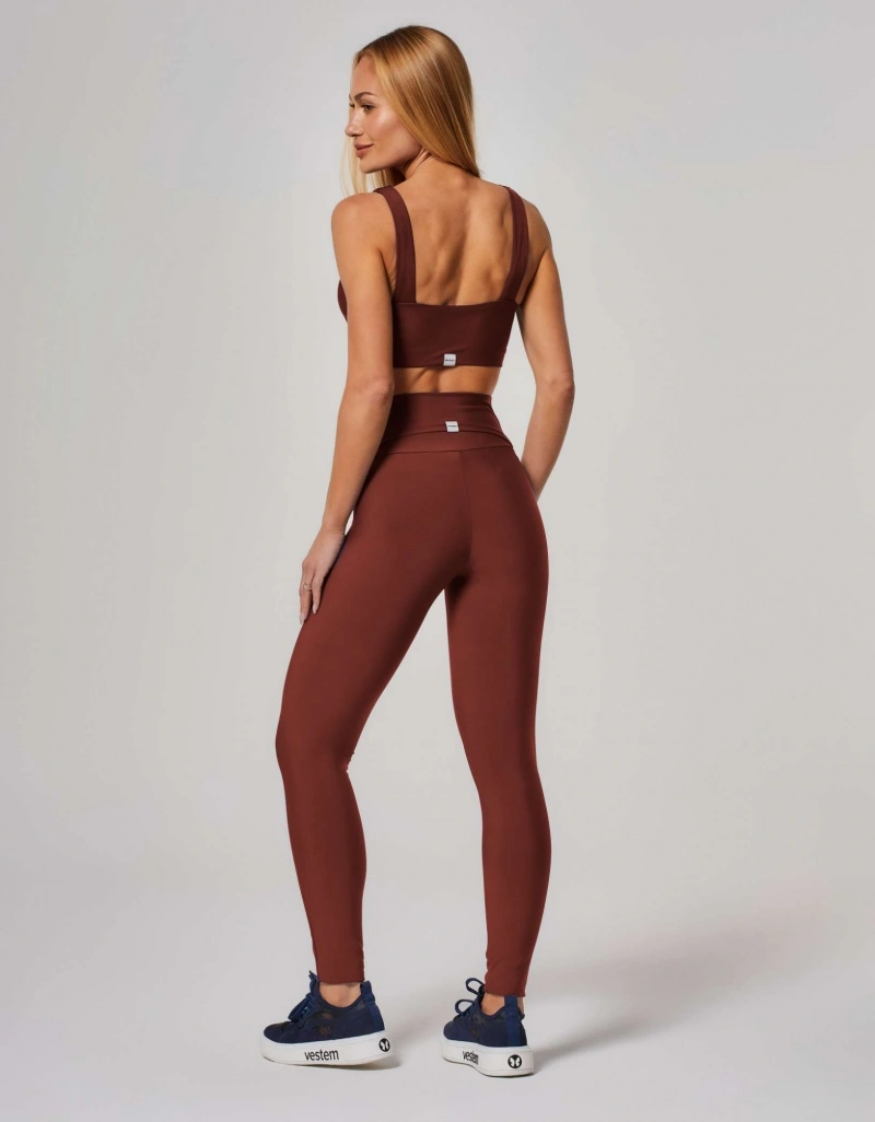 Vestem - Legging com Bolso e Silk Calm Marrom Espresso - FS1559.ESS.C0685