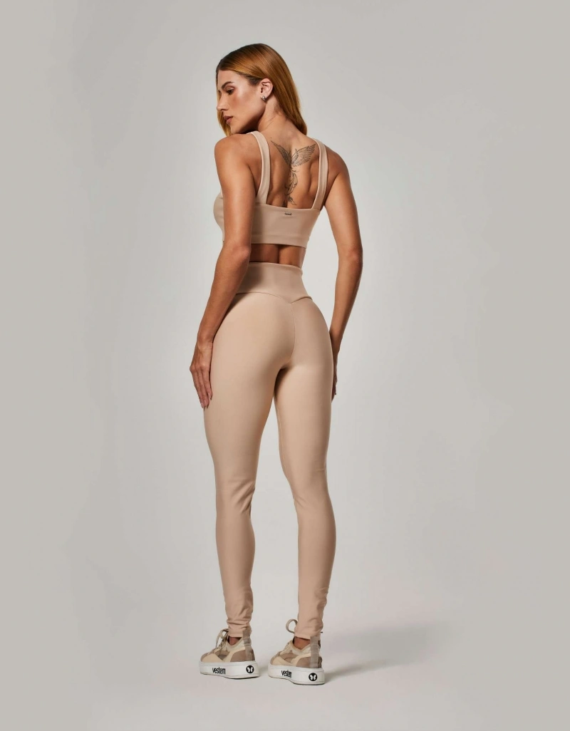 Vestem - Almond Beige Shape Up Sense Leggings - FS1607.ESS.C0707