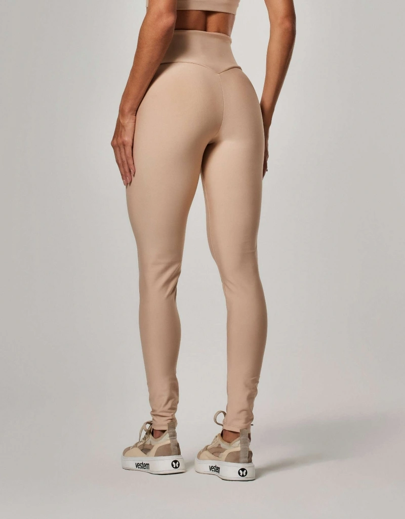 Vestem - Almond Beige Shape Up Sense Leggings - FS1607.ESS.C0707
