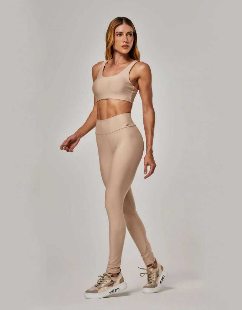 Vestem - Almond Beige Shape Up Sense Leggings - FS1607.ESS.C0707