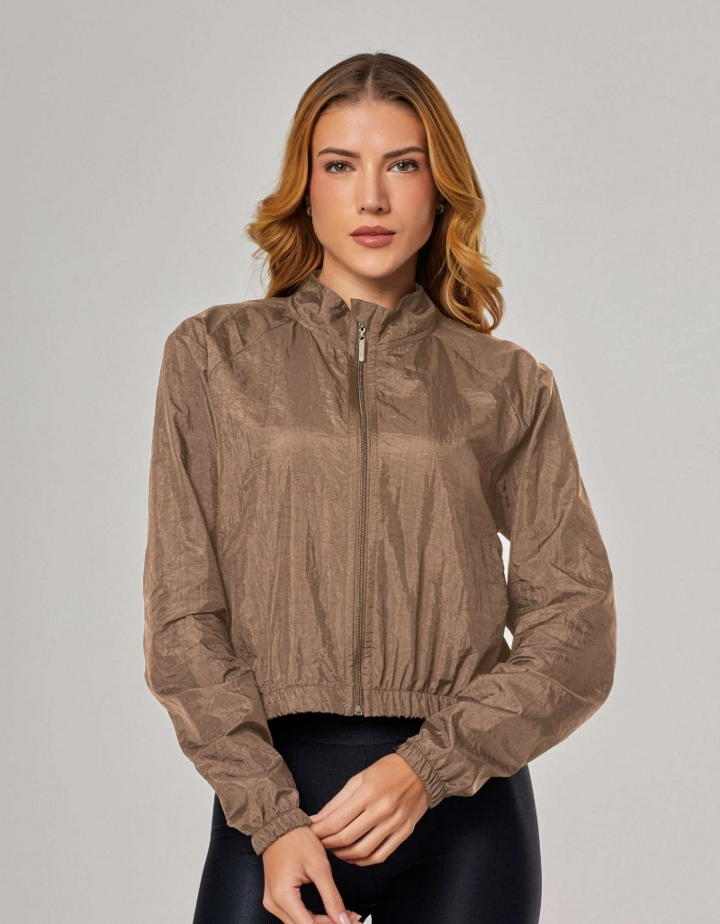 Vestem - Jaqueta Corta Vento Shine Marrom Avelã - JAC284.ESS.C0705