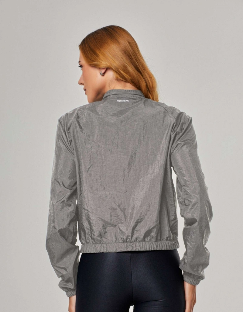 Vestem - Jaqueta Corta Vento Shine Palha Clarrísimo - JAC284.ESS.C0709