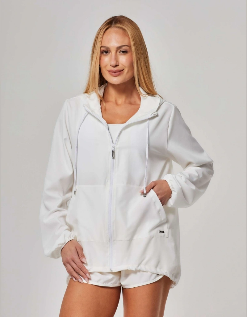 Vestem - Flex Off White Windromperer Jacket - JAC87.ESS.C0294