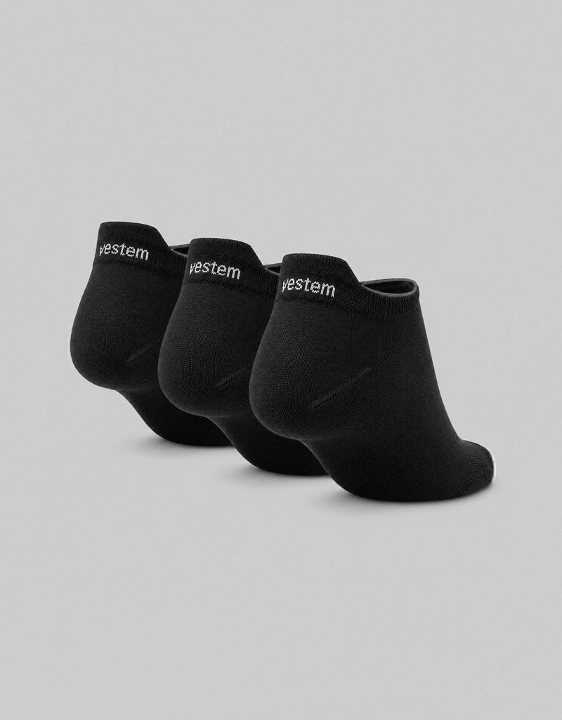 Vestem - Kit C/3 Meia Puxador Vestem Preto - KITMEI21.C0002