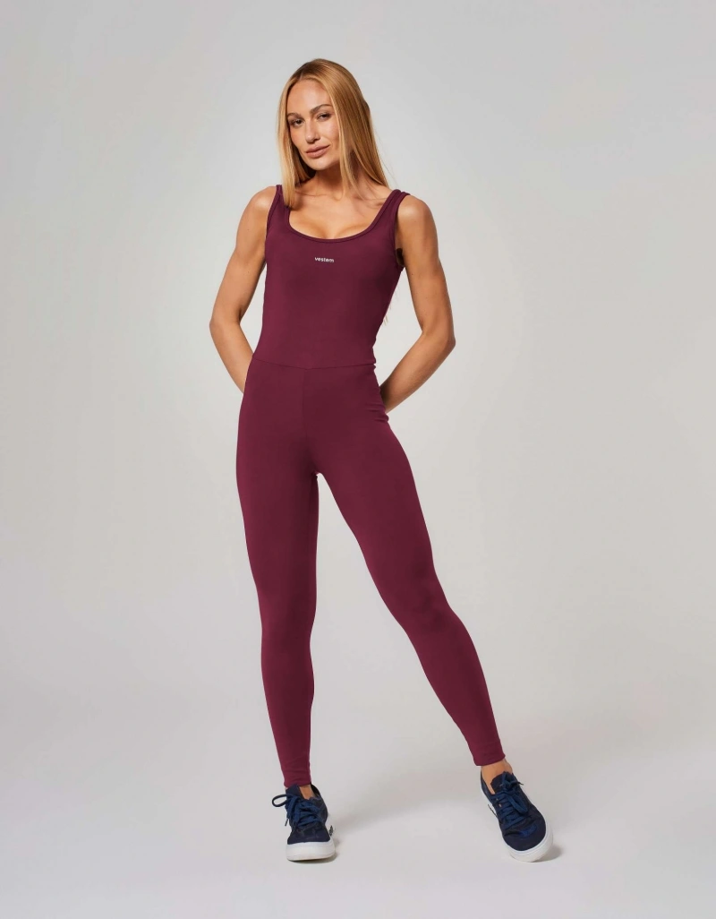 Vestem - Macacão Ana Vermelho Wine - MAC307.ESS.C0667