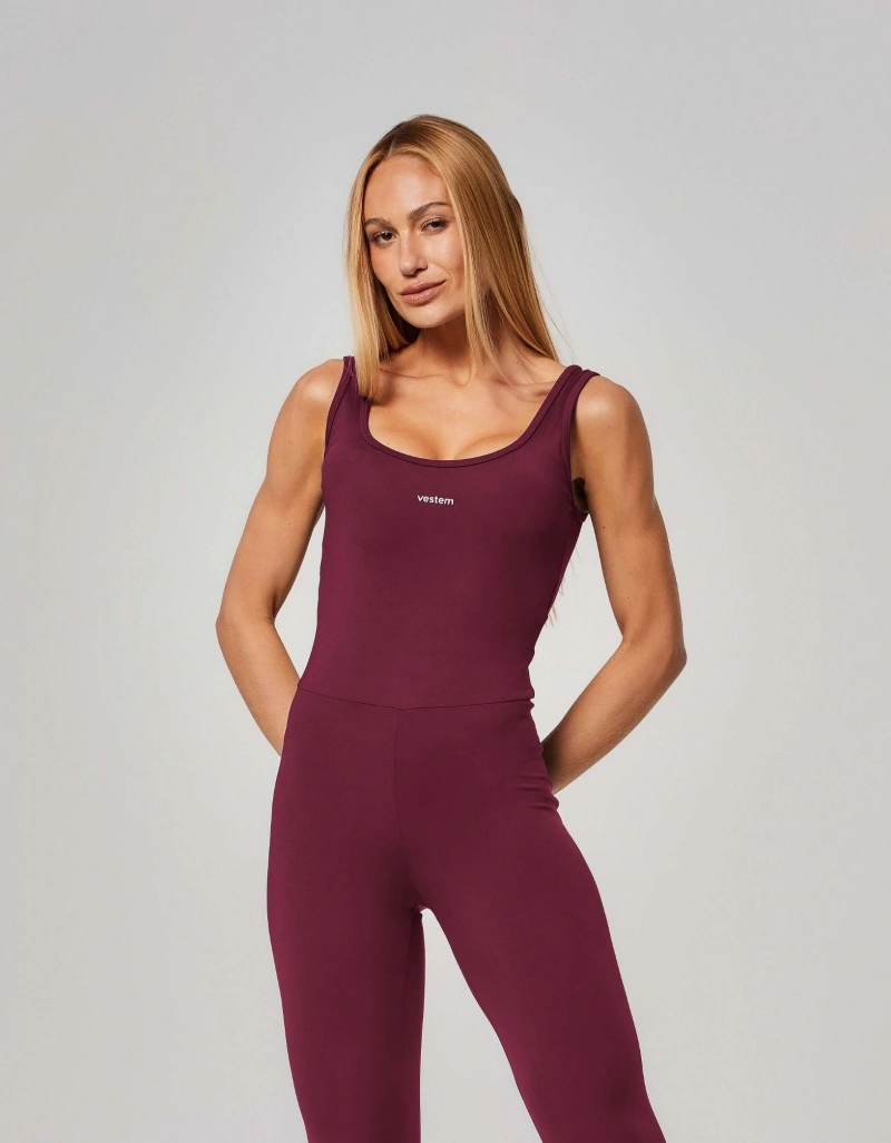 Vestem - Macacão Ana Vermelho Wine - MAC307.ESS.C0667