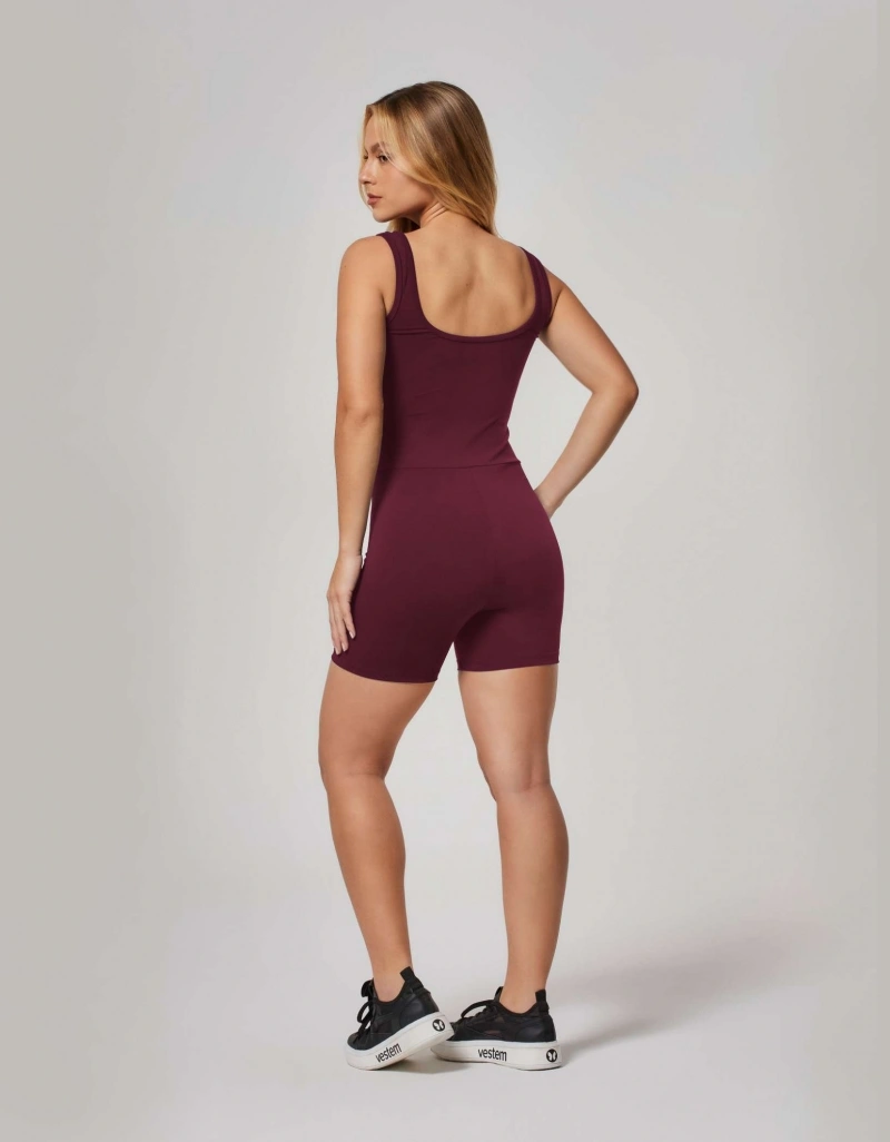 Vestem - Romper Ana Vermelho Wine - MAC308.ESS.C0667