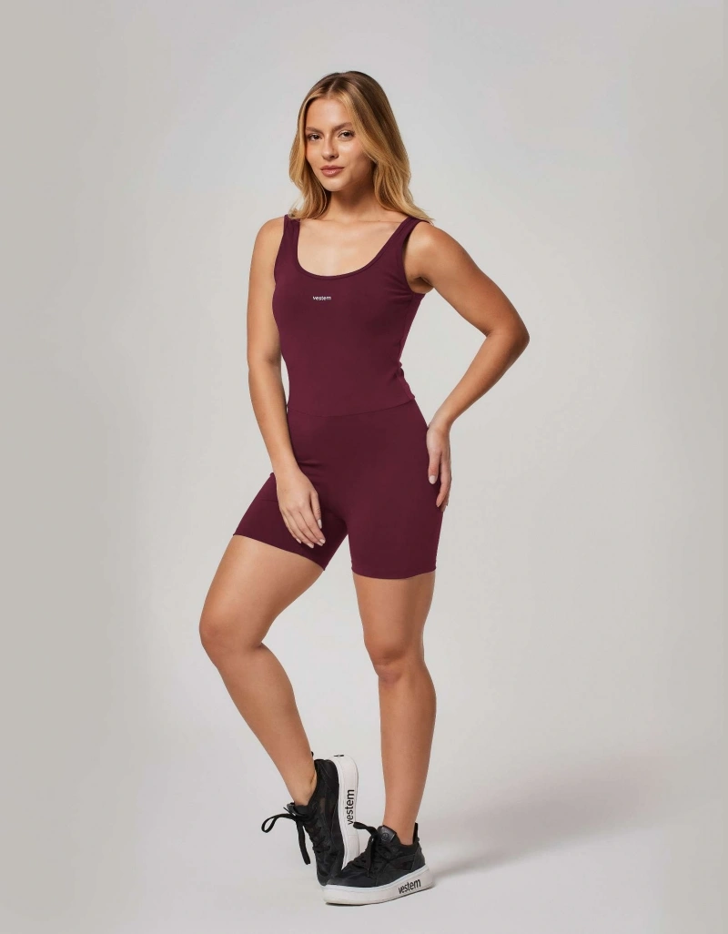 Vestem - Macaquinho Ana Vermelho Wine - MAC308.ESS.C0667