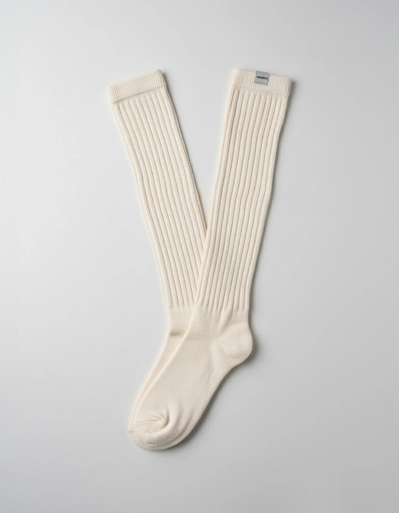 Vestem - Ribbed Socks with Vestem Off White Label - MEI22.C0294