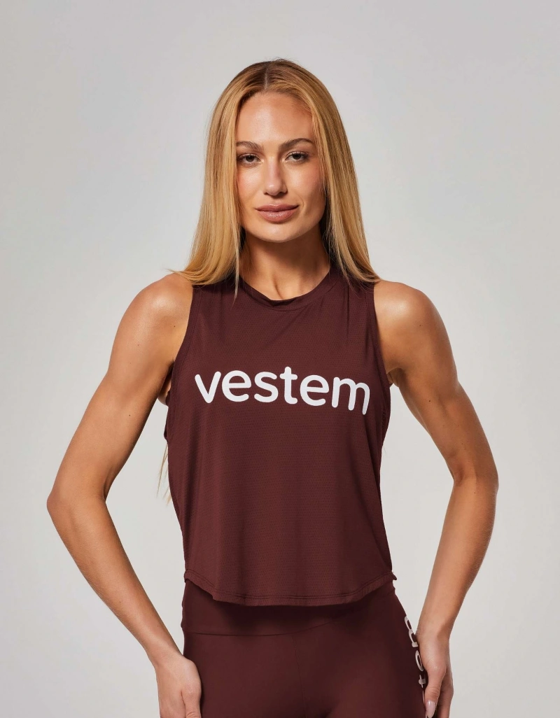 Vestem - Tank Shirt Dry Fit Ambassadors Brown Leather - REG791.ESS.C0711