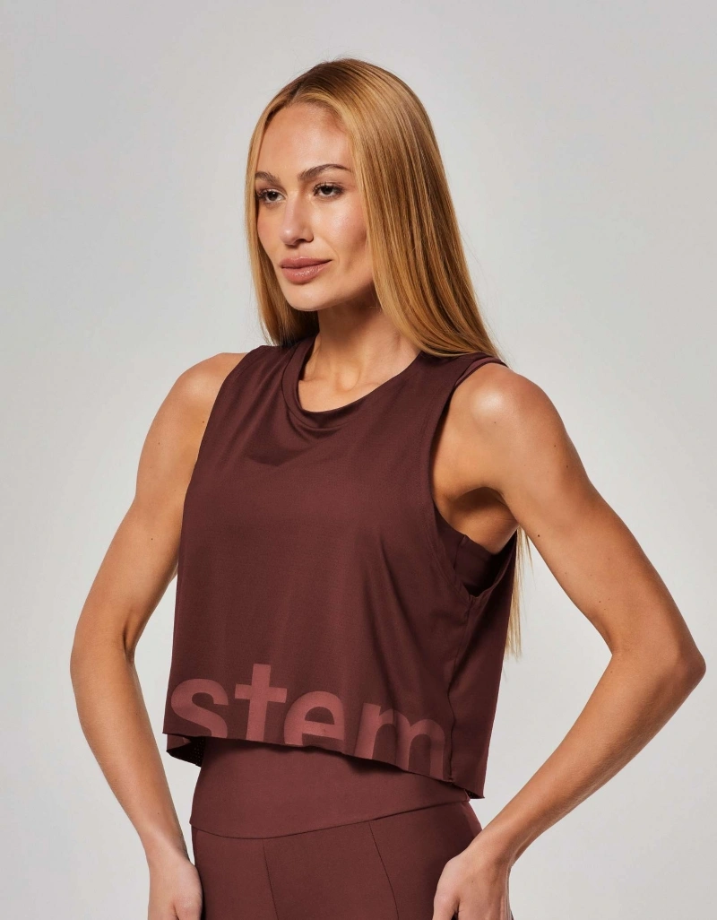 Vestem - Regata Dry Fit com Silk Calm Marrom Couro - REG829.ESS.C0711